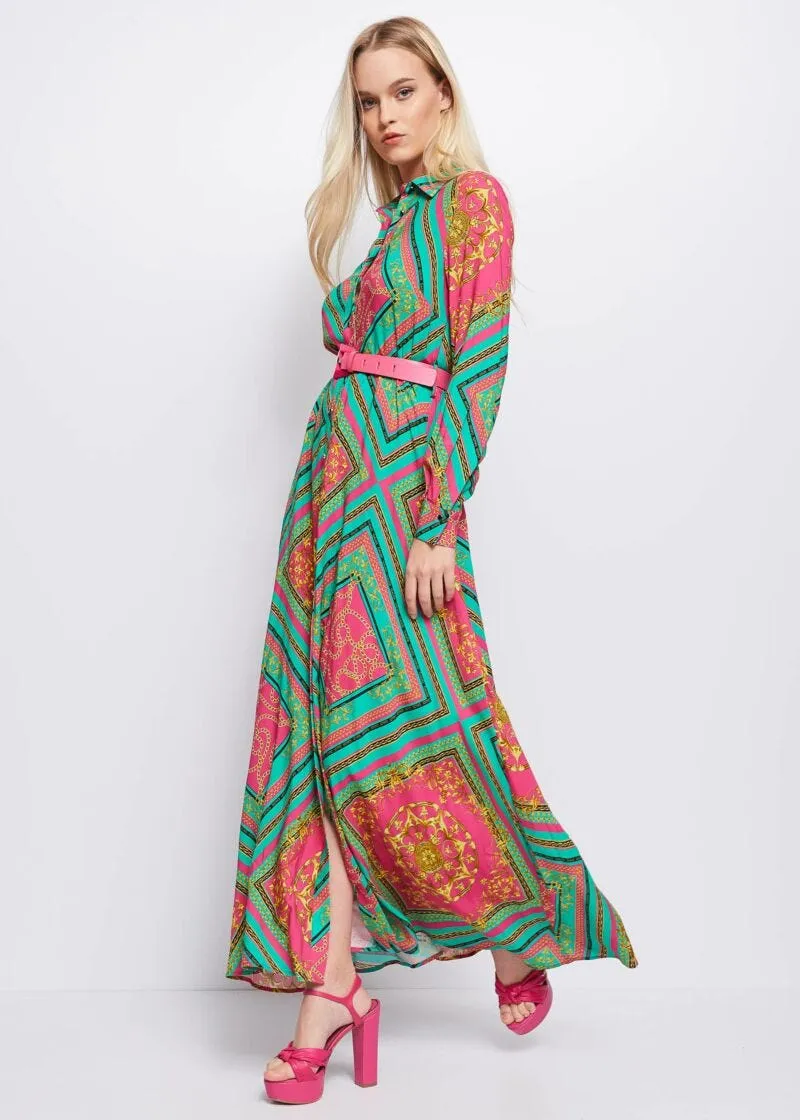 Abito con stampa foulard