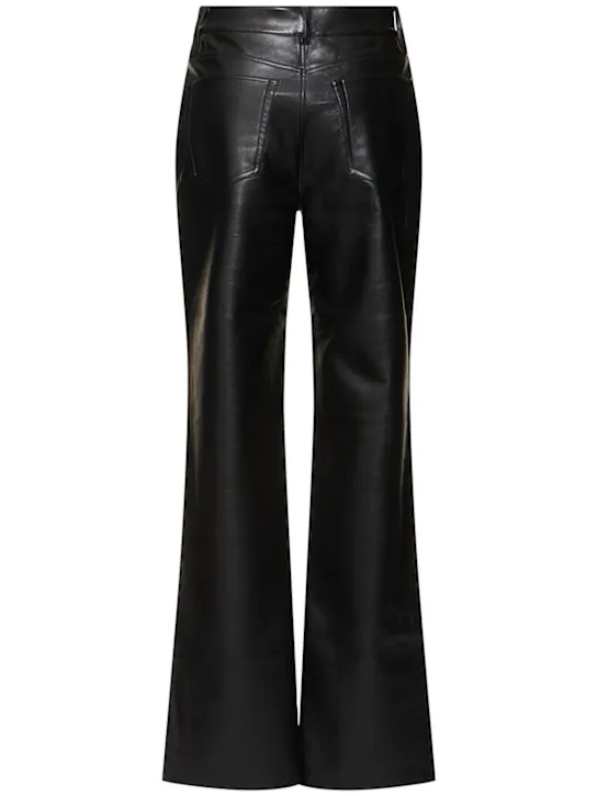 ANINE BING Pantaloni Roy in pelle e materiale sintetico 