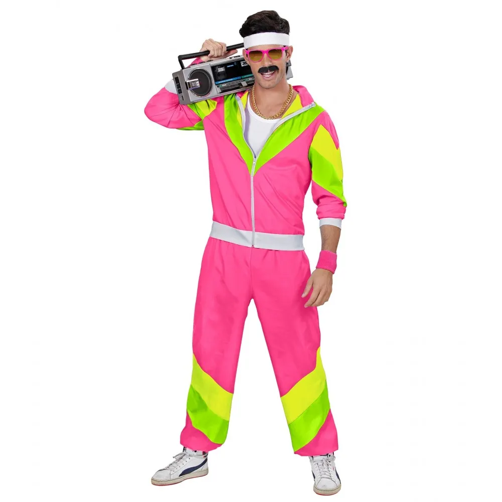 Costume Tuta Anni 80 Unisex per Feste a Tema, Taglia L, Adulto
