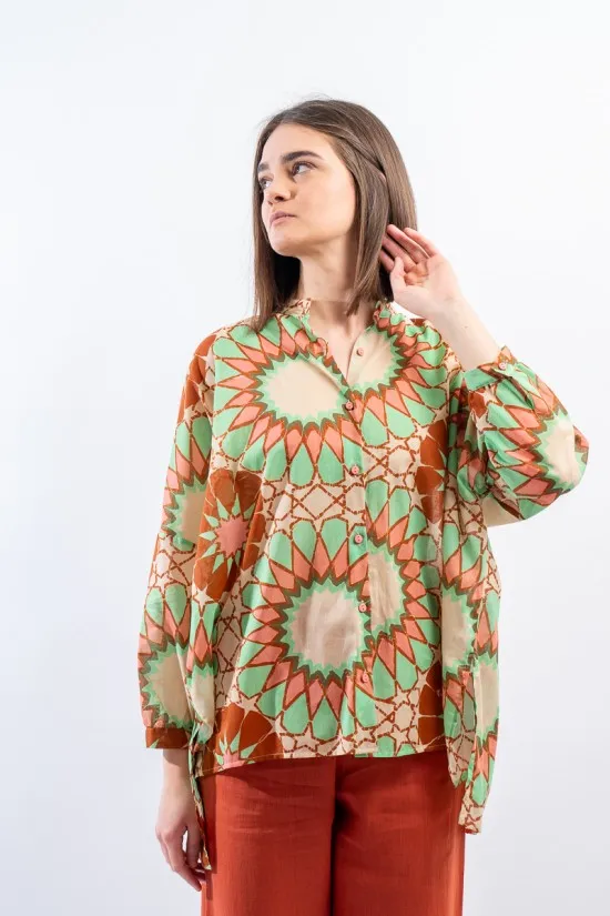 NIU CAMICIA RETTANGOLO SS24604 T056
