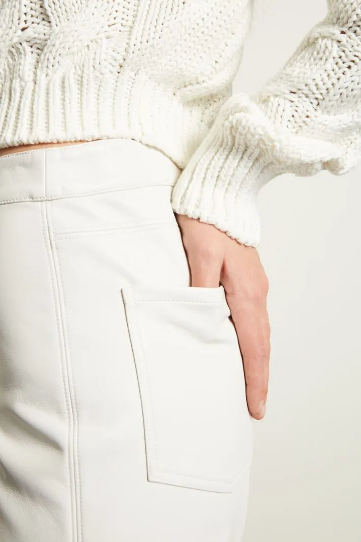 Pantalone in similpelle