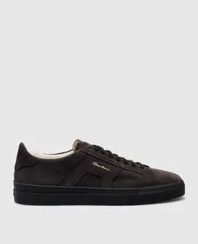 Santoni Sneakers in camoscio grigio con logo MBGT21870NEOGSEY