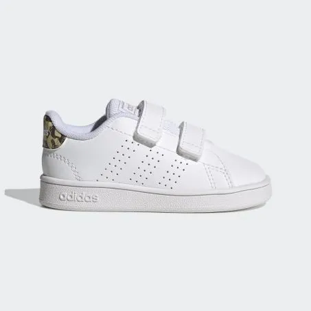 Scarpe Ragazza Adidas Original FZ0033 Advantage I Sneakers Lifestyle Bianco